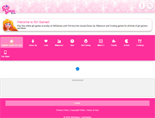 Tablet Screenshot of girlgames.com